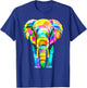 Colorful Elephant Abstract Geometric T-Shirt - T-Shirt | Royal