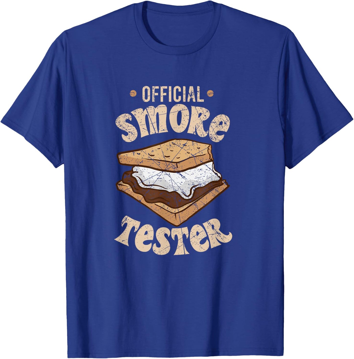Camping Official Smore Tester S'mores Smores Marshmallows T-Shirt - T-Shirt | Royal