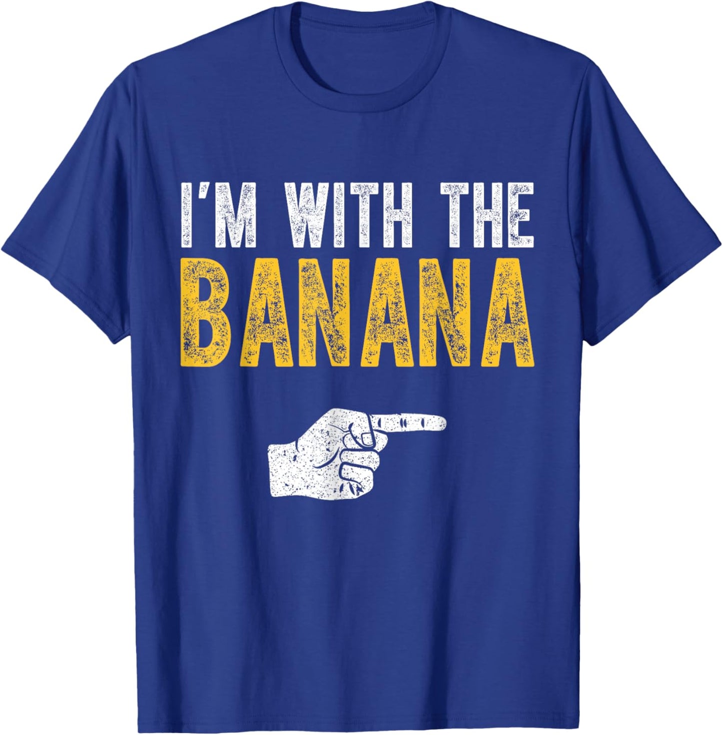 I'm With The Banana Costume Halloween Matching Couple T-Shirt - T-Shirt | Royal