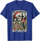 Dead Inside But Jolly AF Funny Skeleton Lights Christmas T-Shirt - T-Shirt | Royal