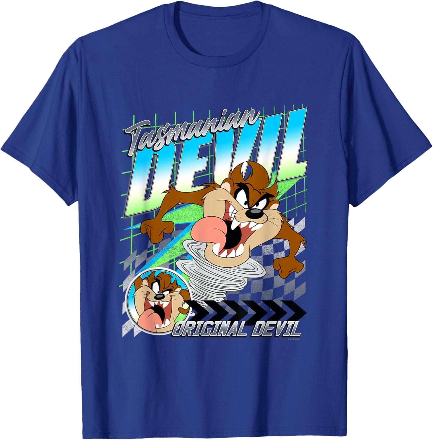 Looney Tunes Tasmanian Devil Original Devil Poster T-Shirt - T-Shirt | Royal