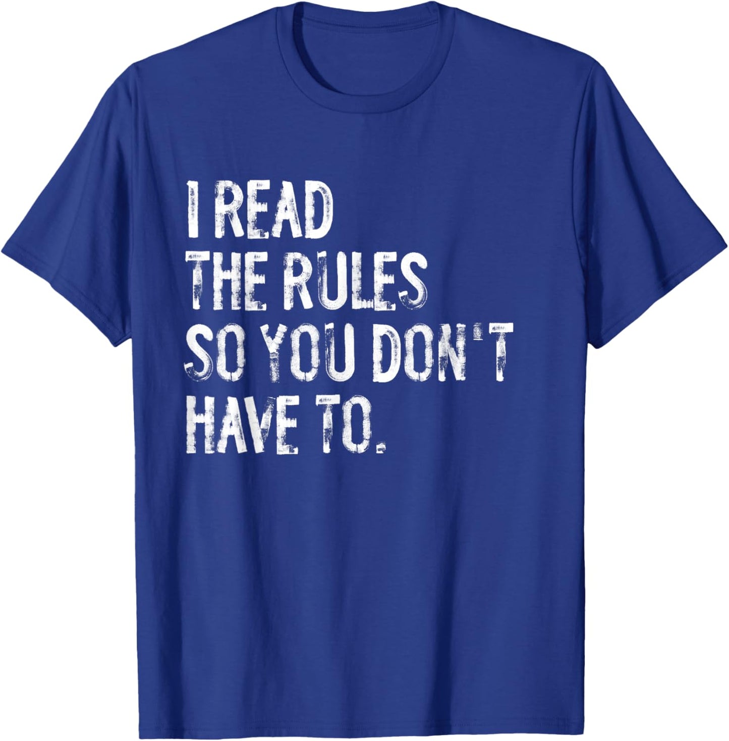I Read The Rules Funny Board Games T-Shirt - T-Shirt | Royal
