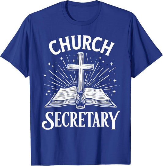 Church Secretary Vintage T-Shirt - T-Shirt | Royal