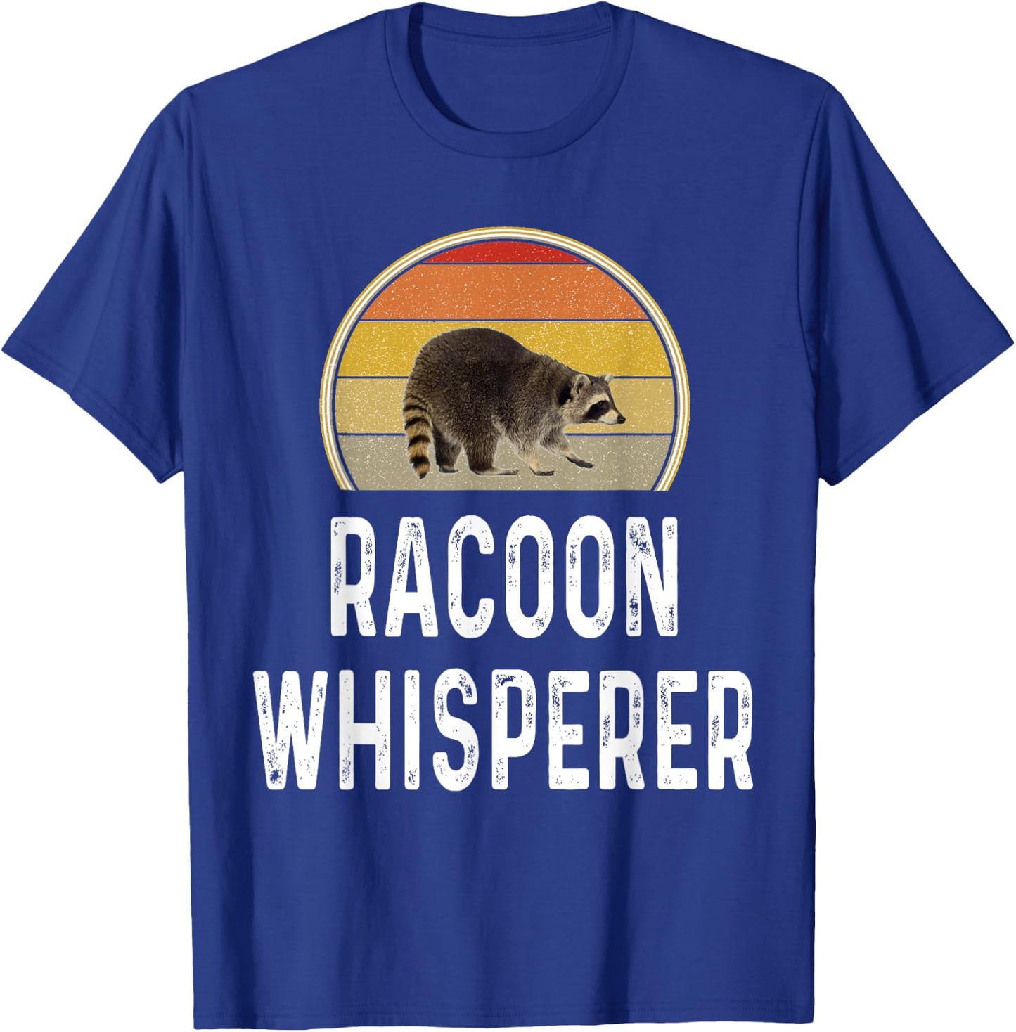 Racoon Hunter Gifts Funny Raccoon Whisperer Hunting Retro T-Shirt - T-Shirt | Royal