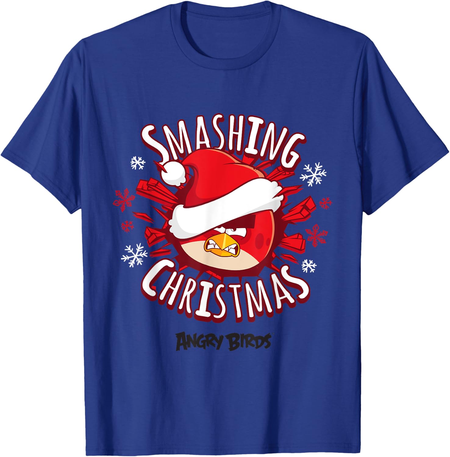 Angry Birds Smashing Christmas Official Merchandise T-Shirt - T-Shirt | Royal