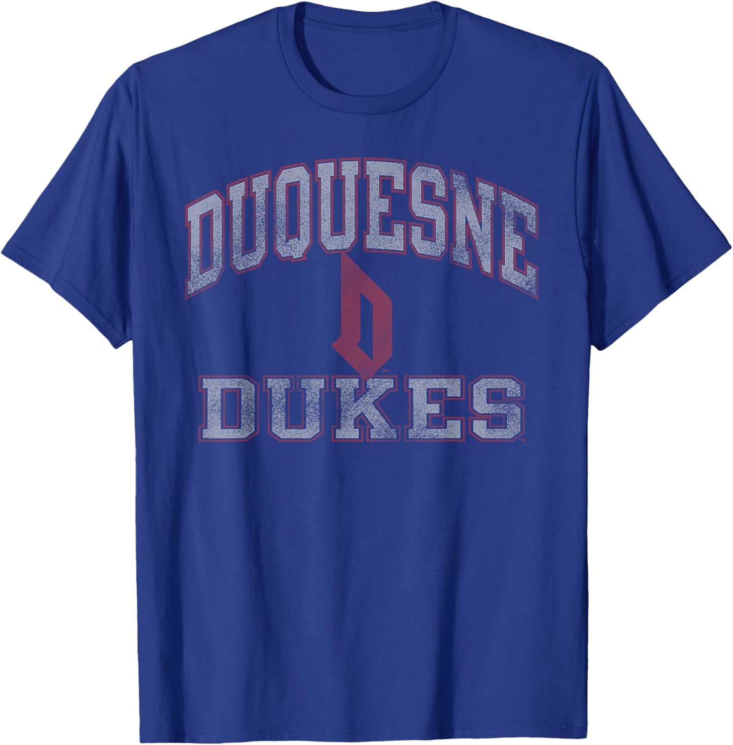 Duquesne Dukes Worn Navy Officially Licensed T-Shirt - T-Shirt | Royal