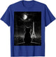 Aesthetic Black Cat Star Night Eiffel Tower In Paris T-Shirt - T-Shirt | Royal