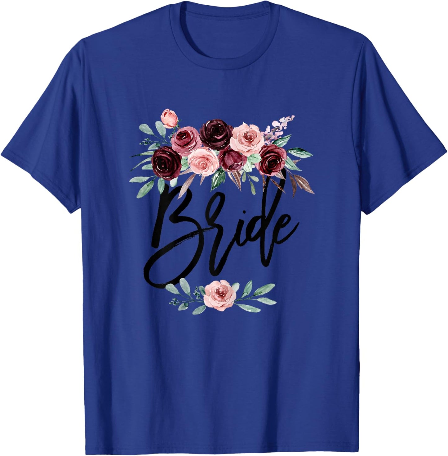 Bride to be Floral Bridal Shower Future Mrs Wedding for Hers T-Shirt - T-Shirt | Royal