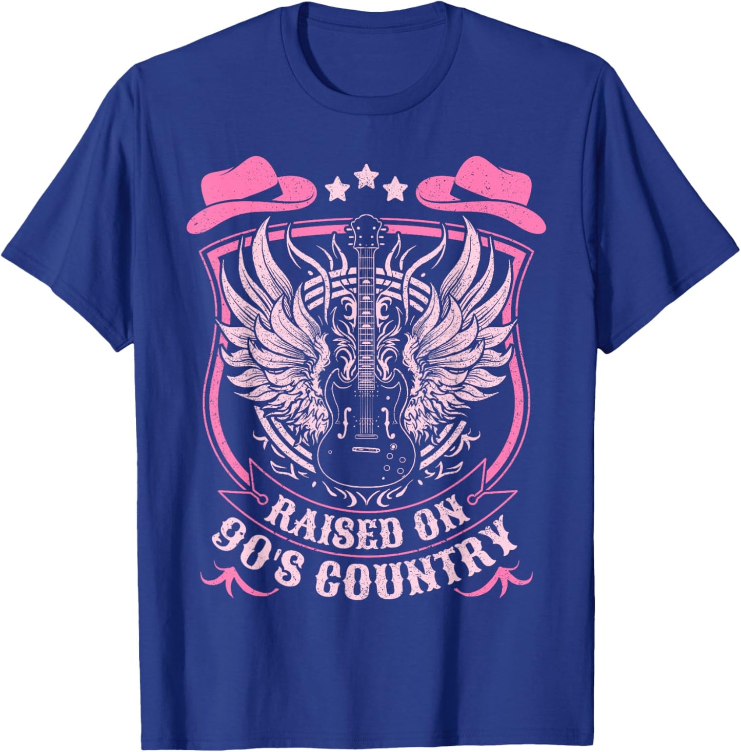 Nashville Raised On 90's Country Music Concert Outfit T-Shirt - T-Shirt | Royal