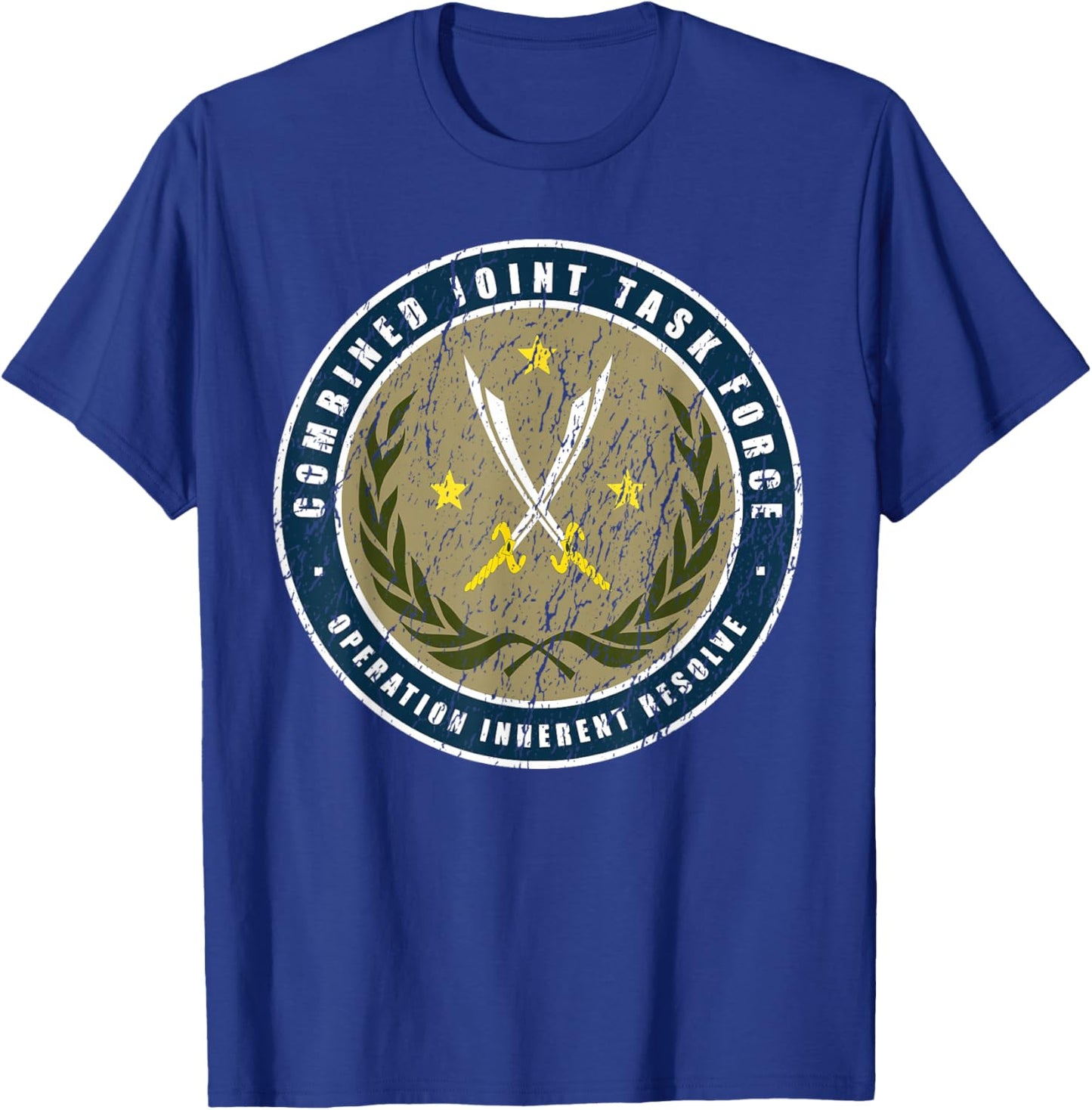 Inherent Resolve Operation Combined Joint Task Force T-Shirt - T-Shirt | Royal