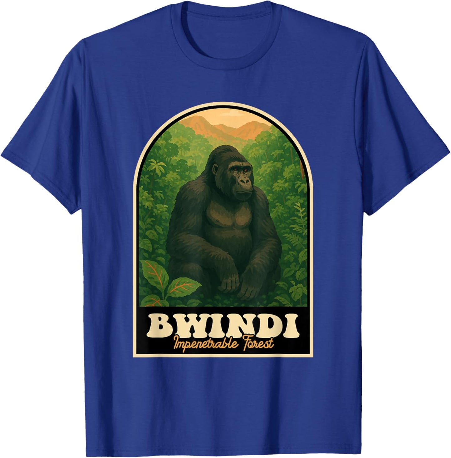 Bwindi Gorille forestier impénétrable Ouganda T-Shirt - T-Shirt | Royal