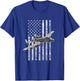 A-10 Thunderbolt II American Flag - A-10 Warthog T-Shirt - T-Shirt | Royal