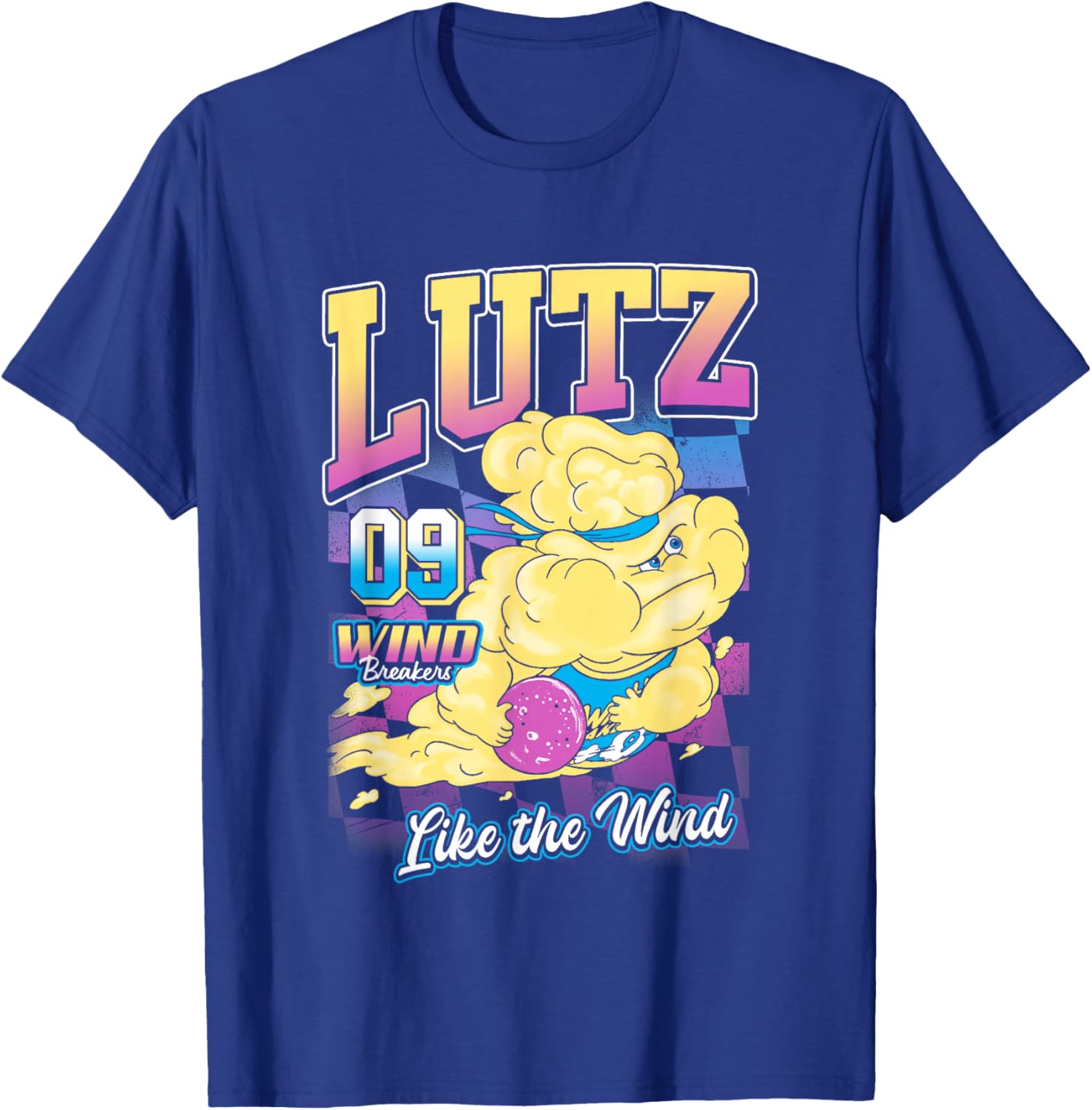Disney Pixar Elemental Lutz Windbreakers Team Chest Logo T-Shirt - T-Shirt | Royal