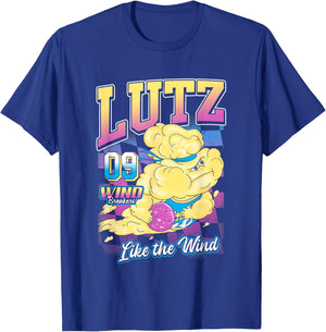 Disney Pixar Elemental Lutz Windbreakers Team Chest Logo T-Shirt - T-Shirt | Royal