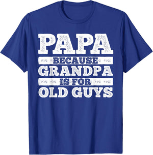 Funny Papa Design For Grandpa Papi Papaw From Grandkids Papa T-Shirt - T-Shirt | Royal