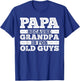 Funny Papa Design For Grandpa Papi Papaw From Grandkids Papa T-Shirt - T-Shirt | Royal