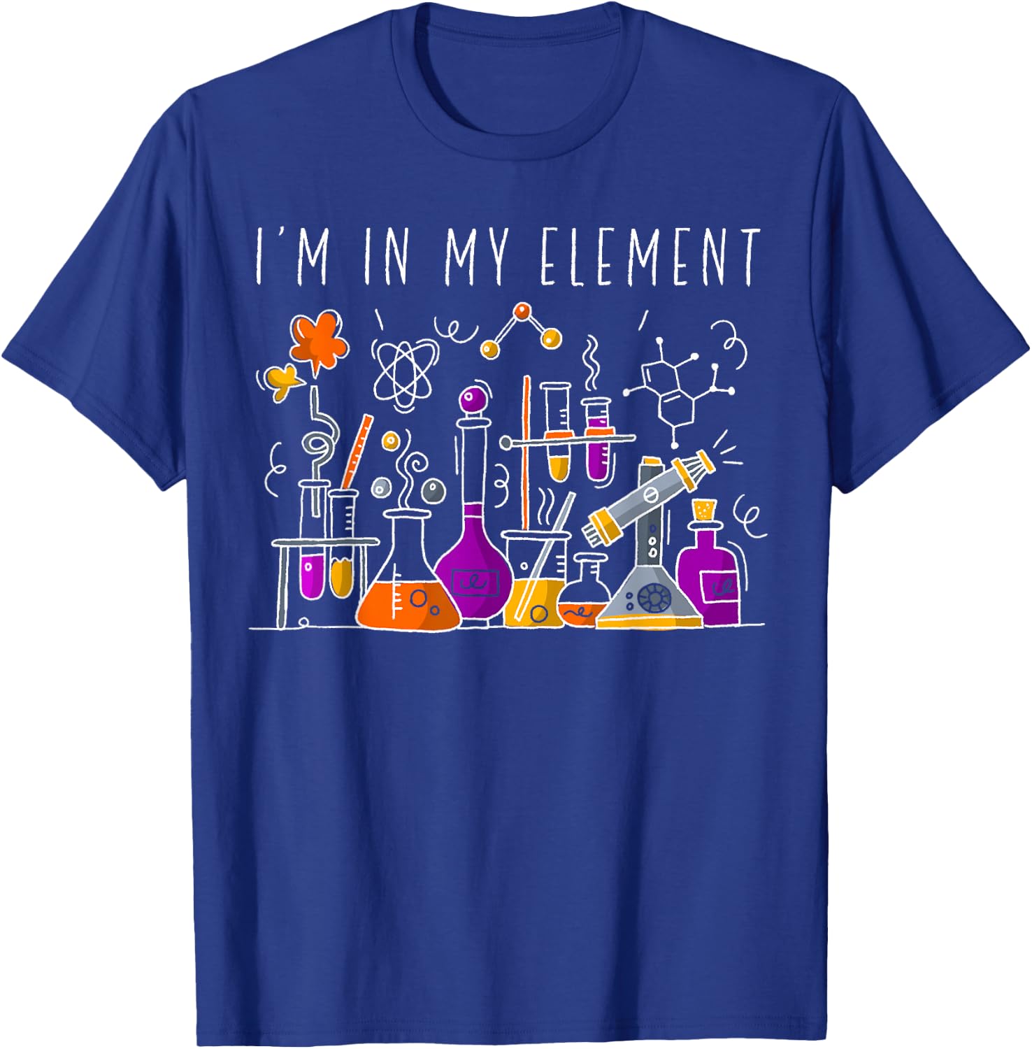 Funny Chemist Gifts I'm in My Element Chemistry Science Nerd Small T-Shirt - T-Shirt | Royal