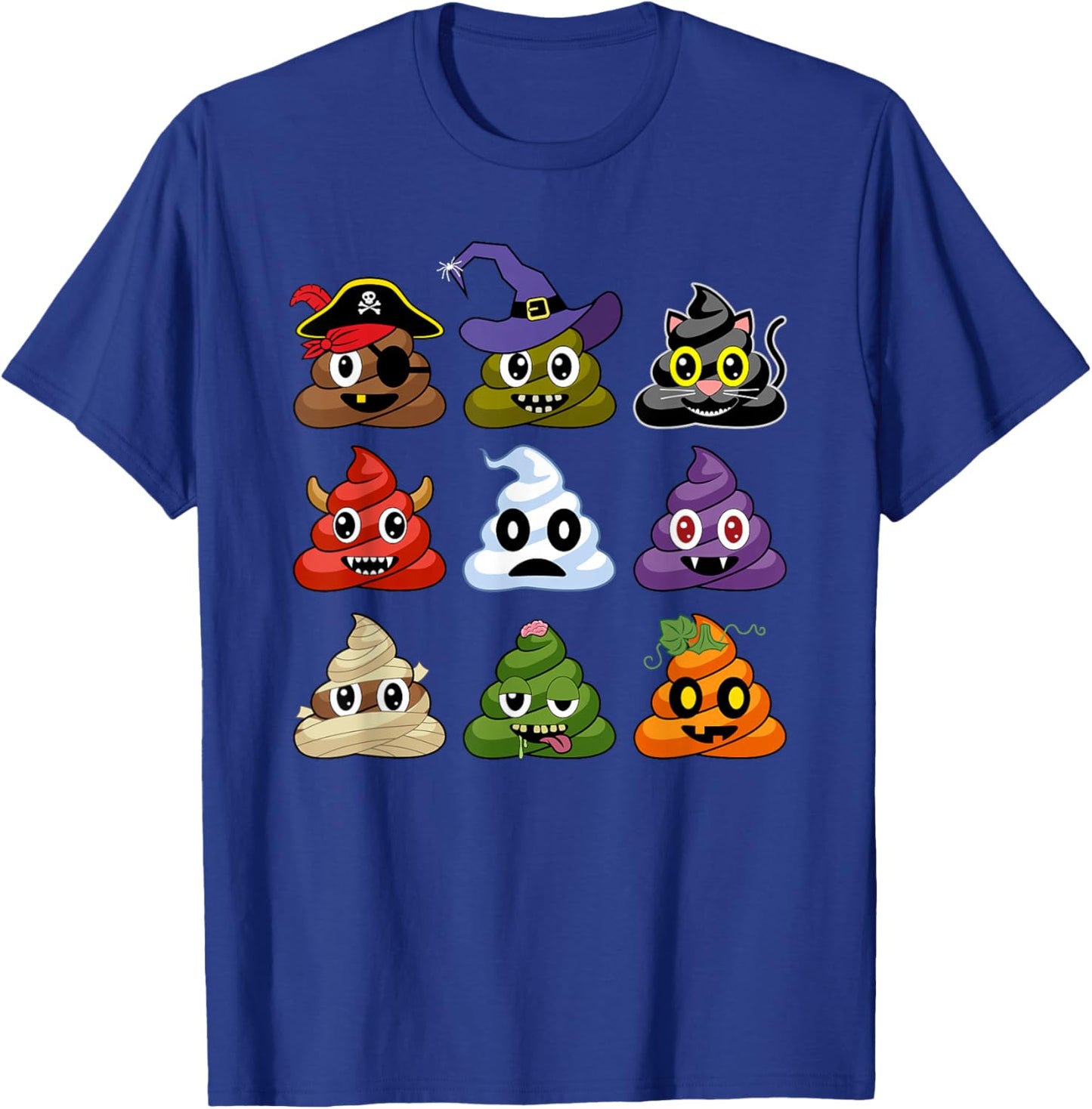 Poop's Halloween Costumes Funny T-Shirt - T-Shirt | Royal