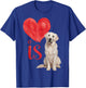 Love is White English Cream Golden Retriever Mom Dog Puppy T-Shirt - T-Shirt | Royal