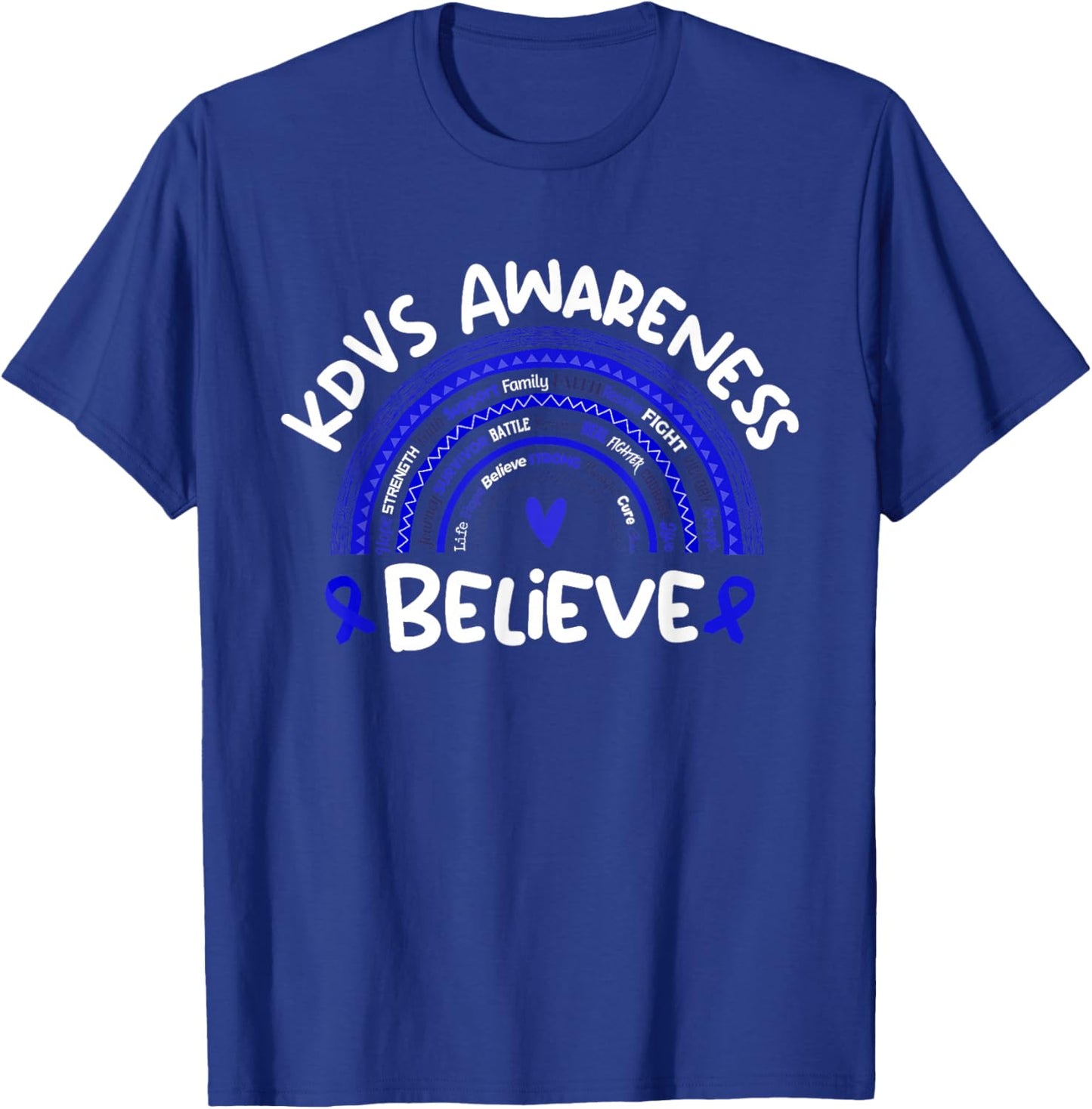 Koolen de Vries Syndrome Awareness Month Stuff | KdVRS T-Shirt - T-Shirt | Royal