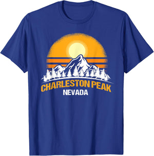 Charleston Peak Shirt, Hiking & Outdoor Nevada T-Shirt - T-Shirt | Royal