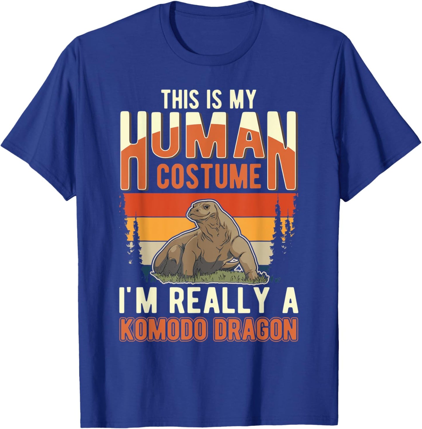 Komodo Dragon Human Costume Halloween Komodo Dragon T-Shirt - T-Shirt | Royal