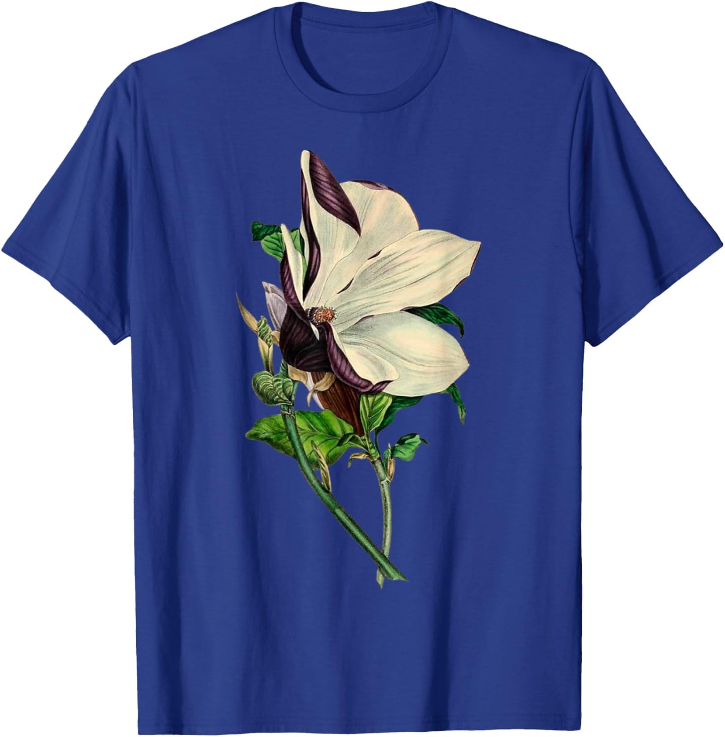 Elegant Orchid Flower Antique Plants Botanical Vintage Gift T-Shirt - T-Shirt | Royal