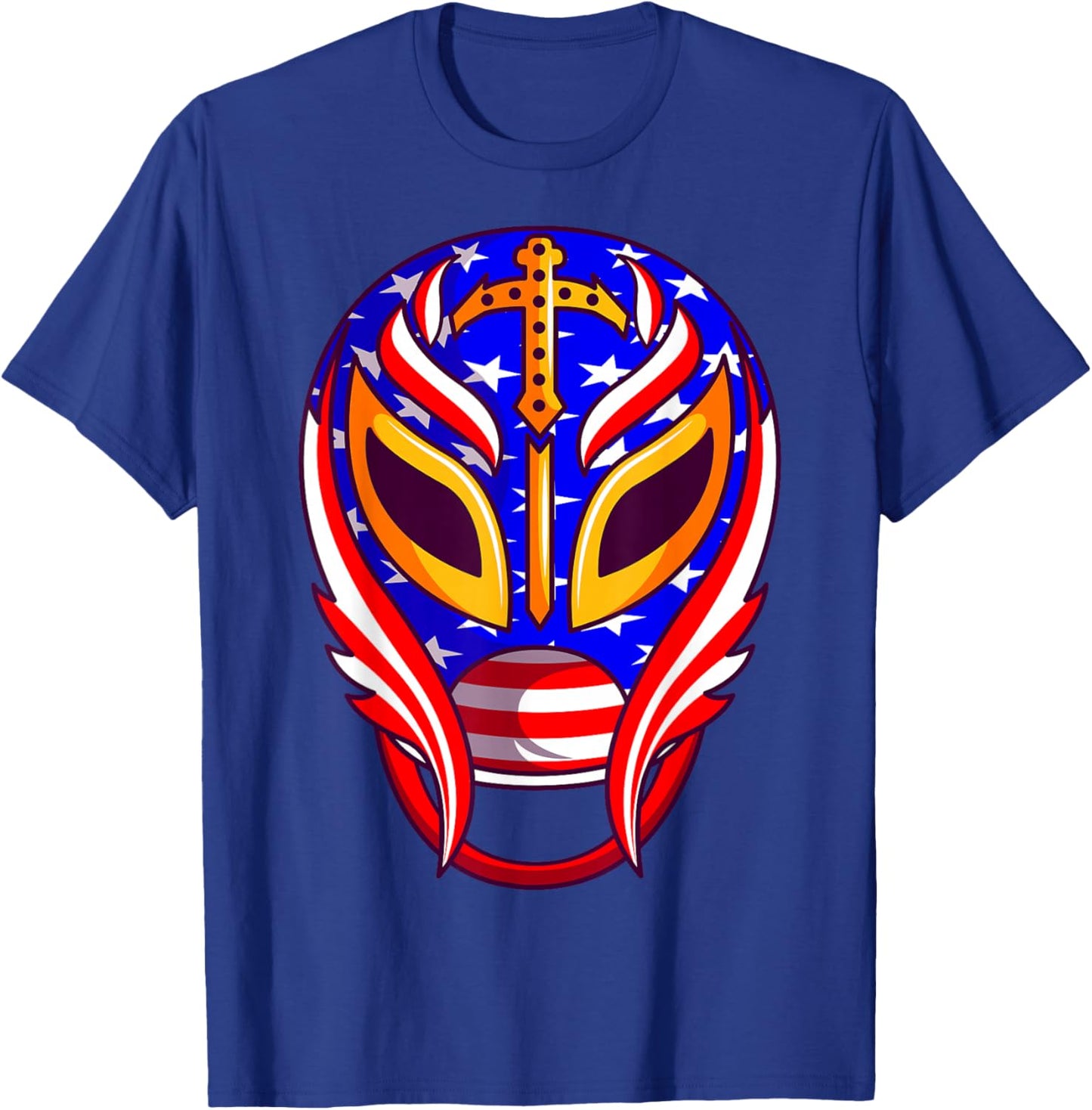 Mexican Wrestling Mask T-Shirt - T-Shirt | Royal