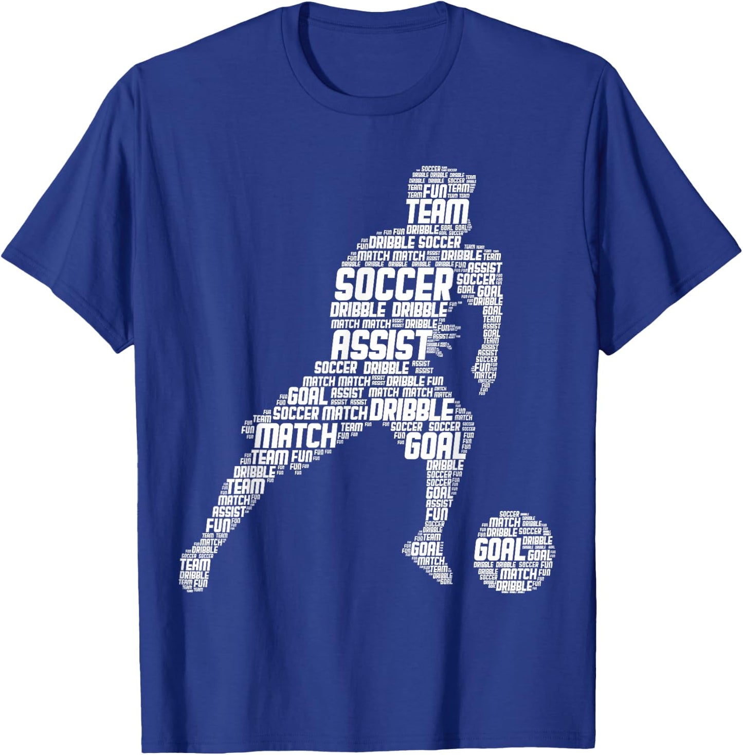 Soccer Player Boys Men Kids T-Shirt - T-Shirt | Royal