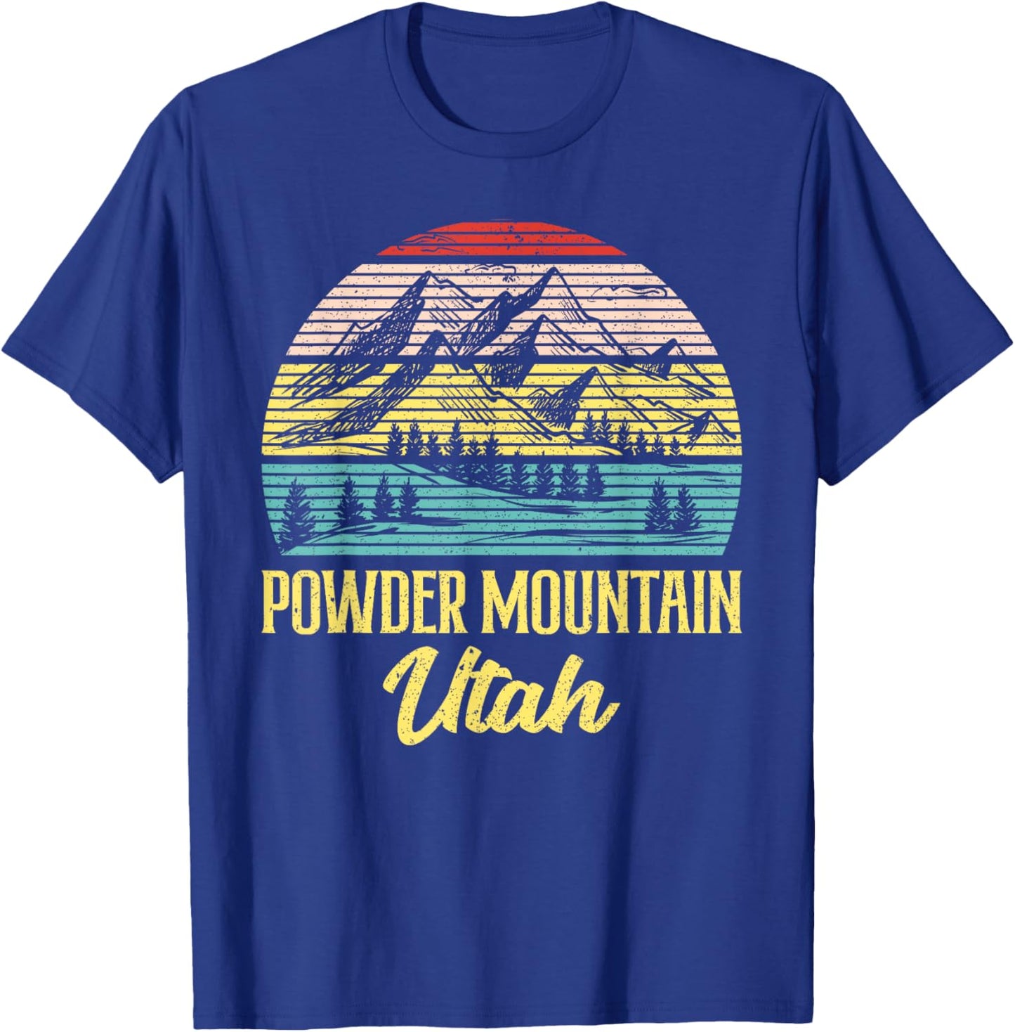 Powder Mountain Utah T-Shirt - T-Shirt | Royal