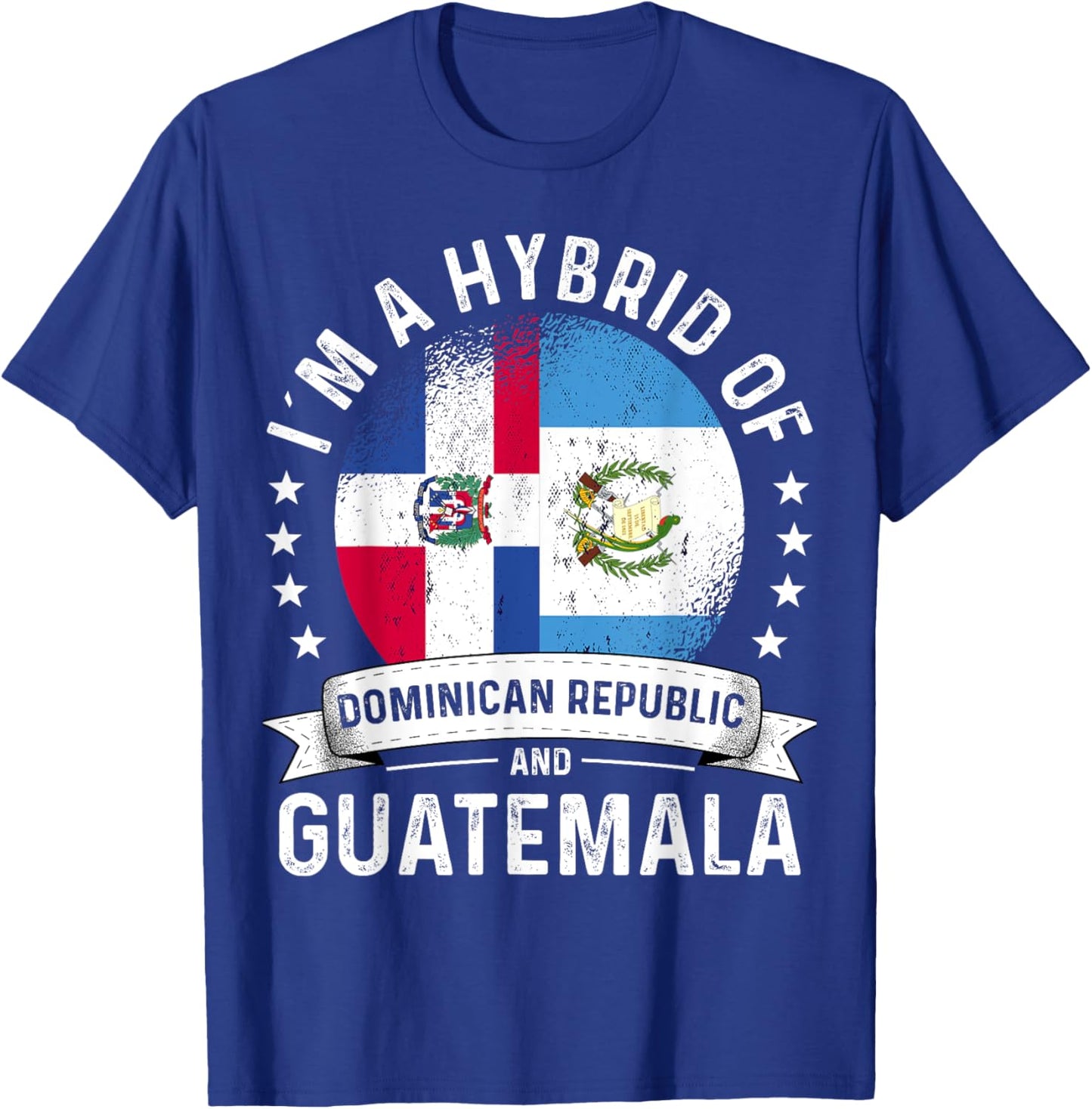 Dominican Republic Flag Guatemala Grown Guatemalan Flag T-Shirt - T-Shirt | Royal