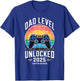 Dad Level Unlocked 2025 Limited Edition Gamer Dad Design T-Shirt - T-Shirt | Royal