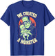 New Father, First Baby Monster Frankenstein Halloween T-Shirt - T-Shirt | Royal