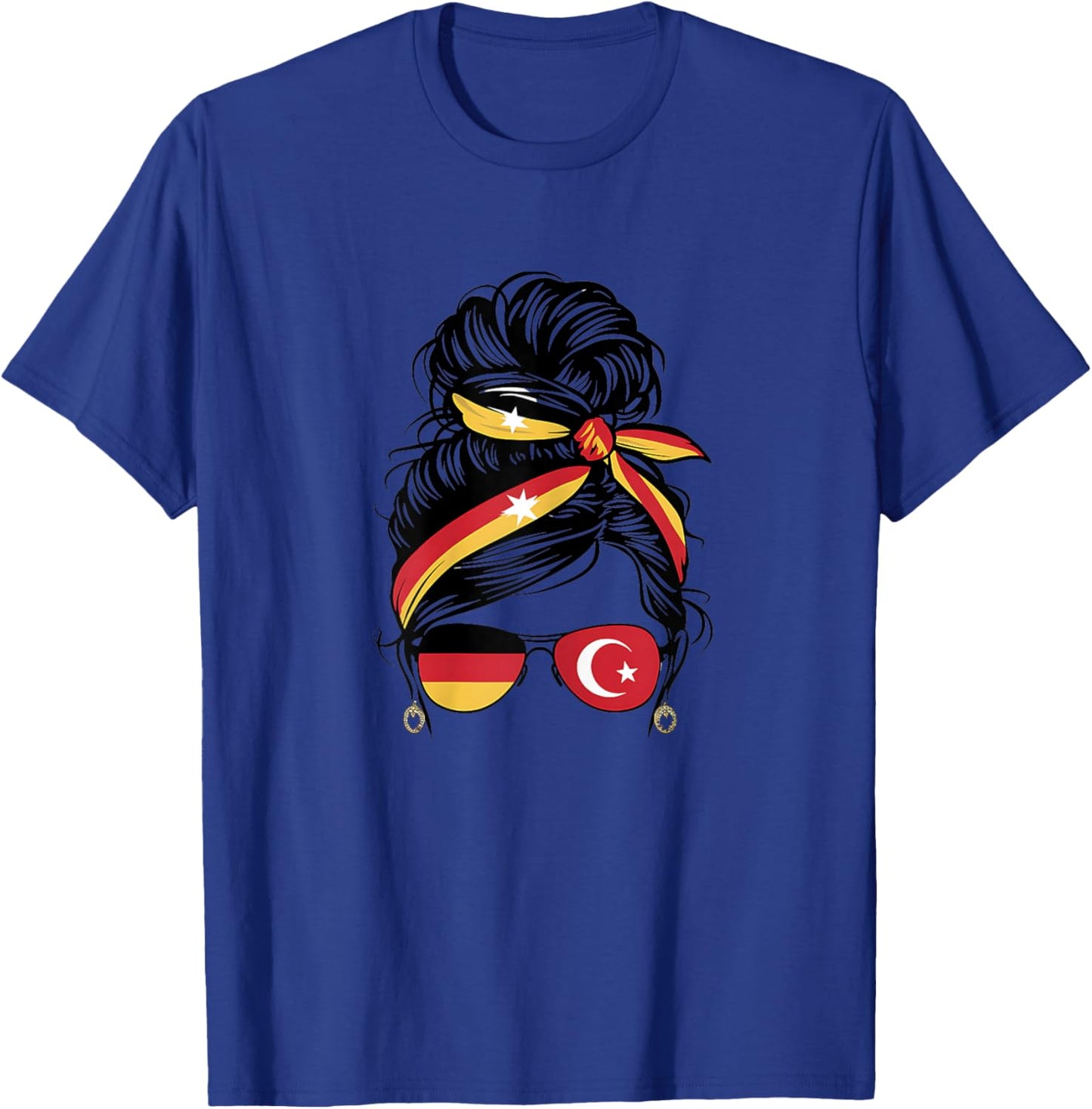 Türkiye Deutschland Flagge Türkisch Deutsch Mädchen Damen T-Shirt - T-Shirt | Royal