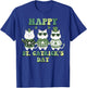 Happy St Patricks Catricks Day Cats Pattys Women Boy Girl T-Shirt - T-Shirt | Royal