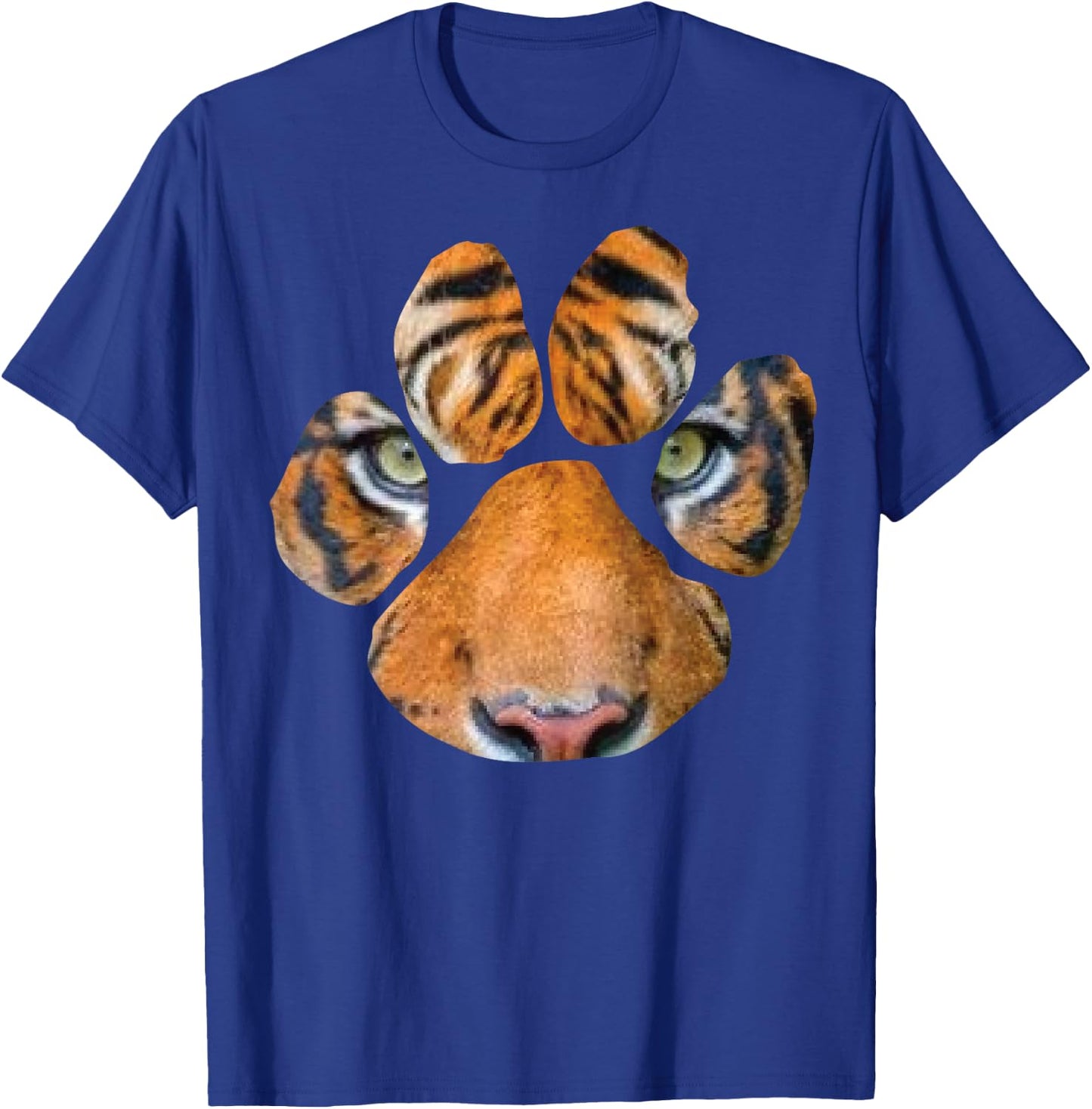 Novelty Tiger Eyes Paw Lion Enthusiasts Women Men T-Shirt - T-Shirt | Royal