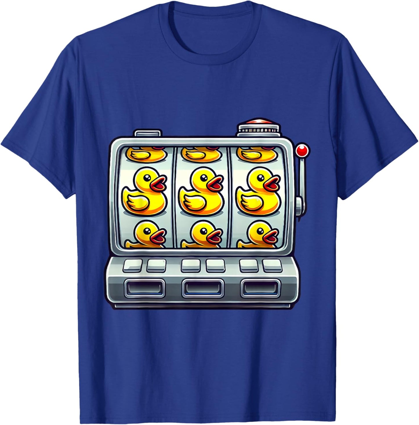 Rubber Duck Slot Machine Casino Slots Player Men Women T-Shirt - T-Shirt | Royal