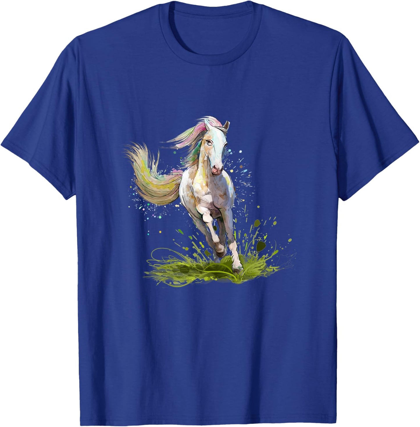 Horse Lover Shirt Girls Horseback Riding Equestrian Horse T-Shirt - T-Shirt | Royal
