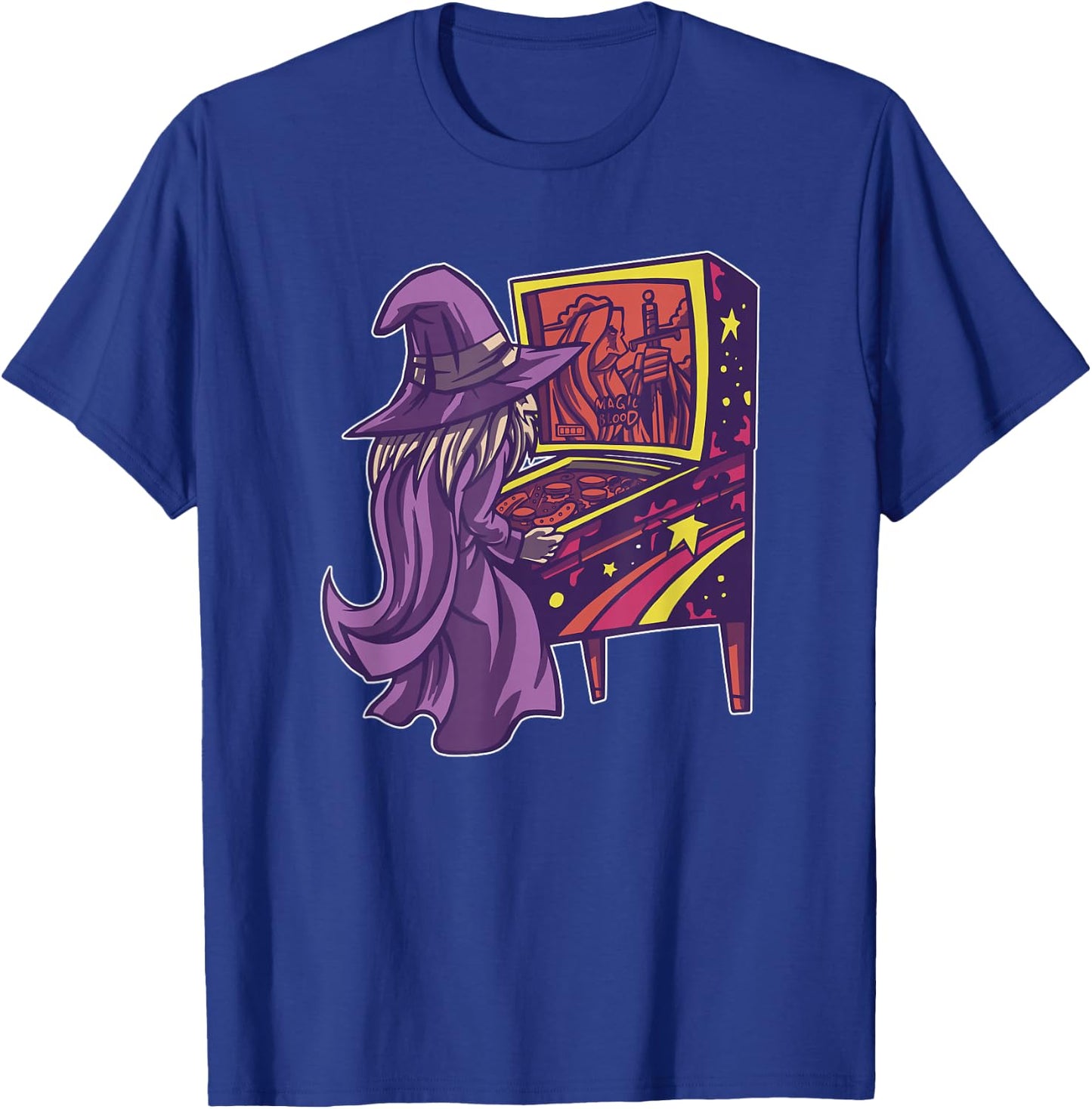 Pinball Wizard Retro Arcade Video Game 70s 80s Funny Gamer T-Shirt - T-Shirt | Royal