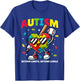 Autism Baseball Heart | Puzzle Awareness Design for Kids T-Shirt - T-Shirt | Royal