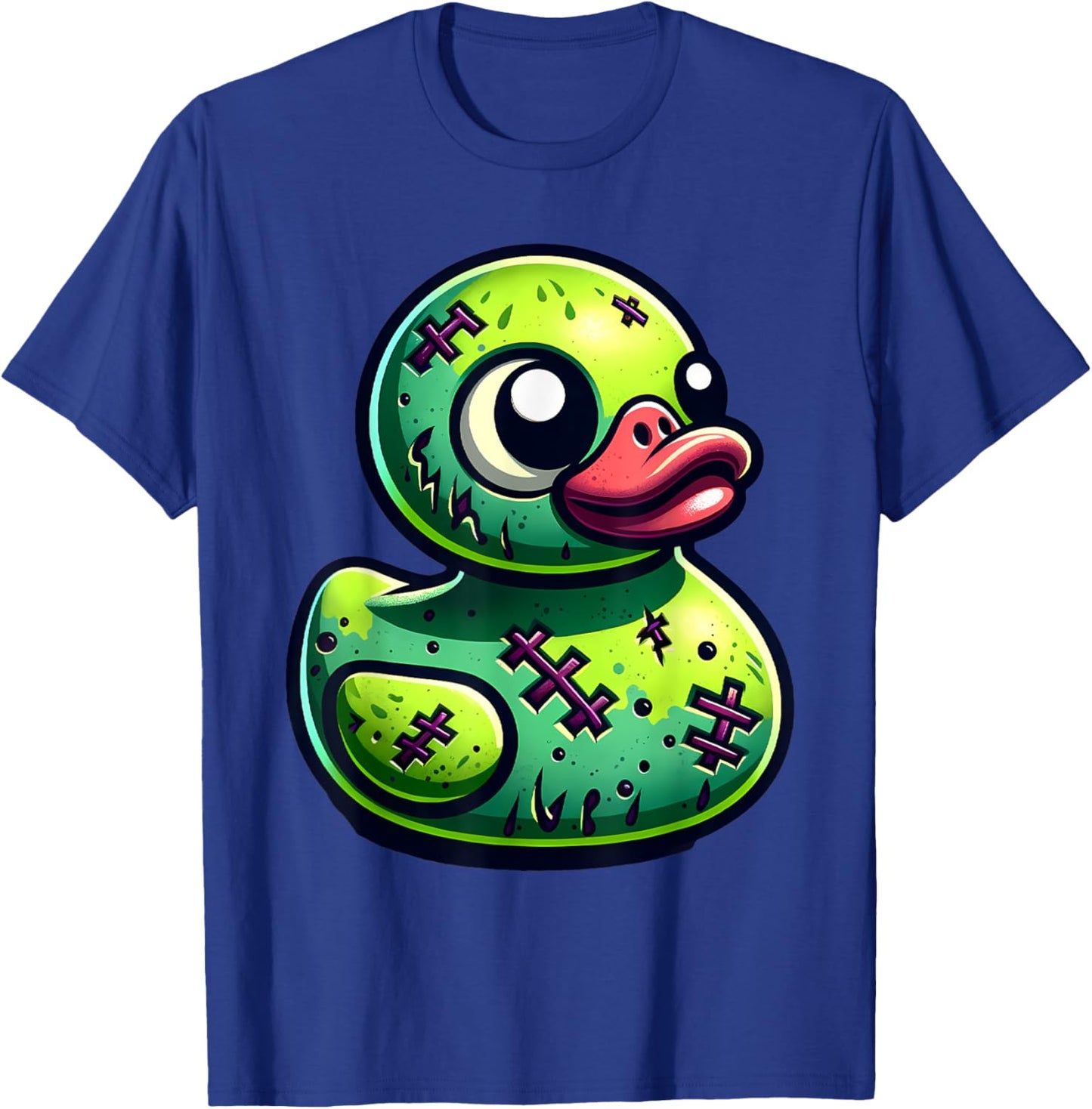 Rubber Duck Zombie Halloween Ducky Women Girls T-Shirt - T-Shirt | Royal