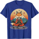 Red Fox Meditation Mountain Yoga Zen Buddha Buddhist T-Shirt - T-Shirt | Royal