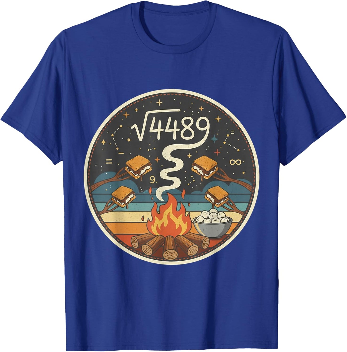 Smores 67 Meme Square Root 4489 Slang Six Seven Math Teacher T-Shirt - T-Shirt | Royal