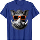 Cool Warthog Wearing Sunglasses Graphic Art T-Shirt - T-Shirt | Royal