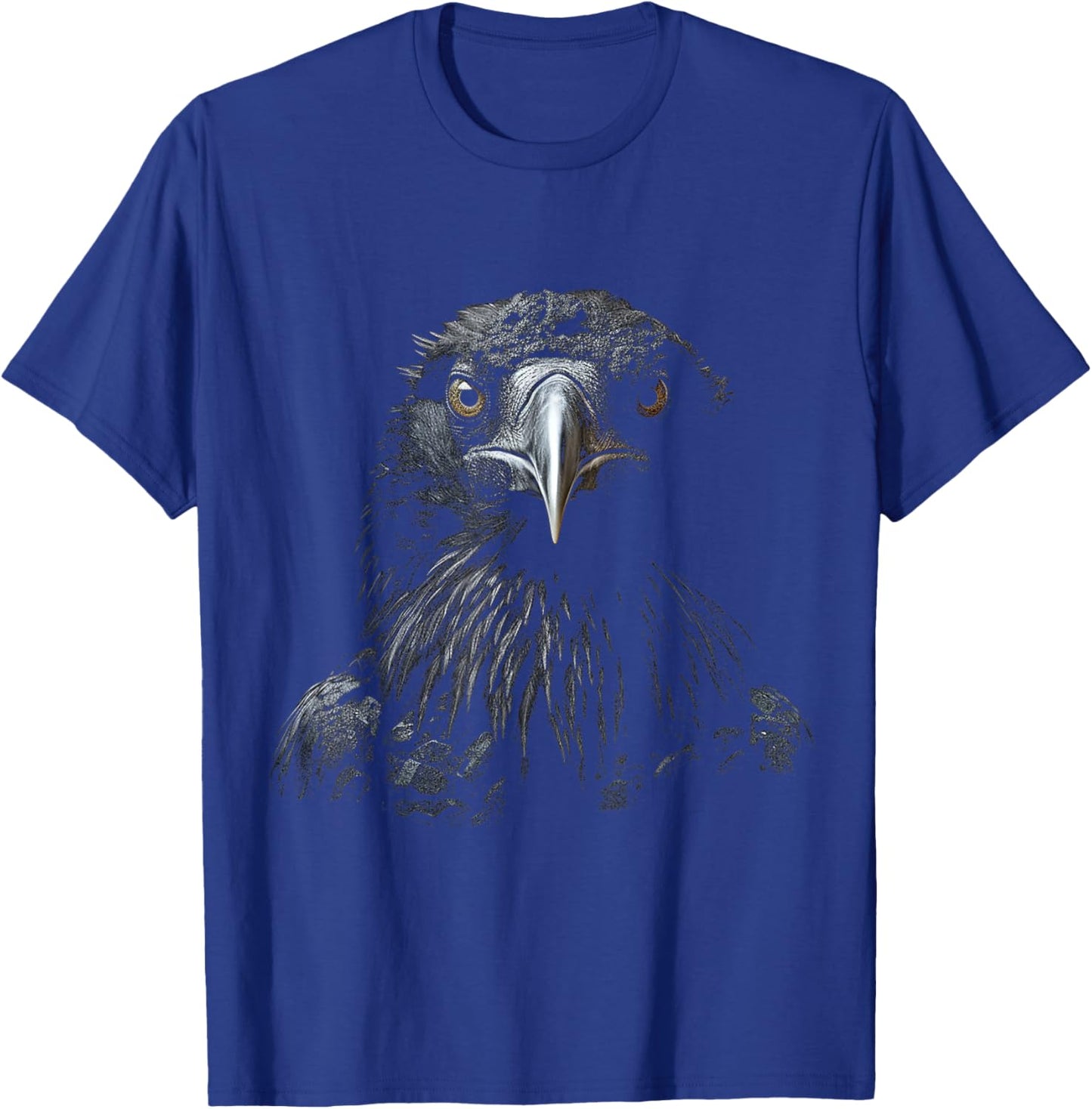 Eagle Drawing Illustration Graphic Animal Art Bird Eagle T-Shirt - T-Shirt | Royal