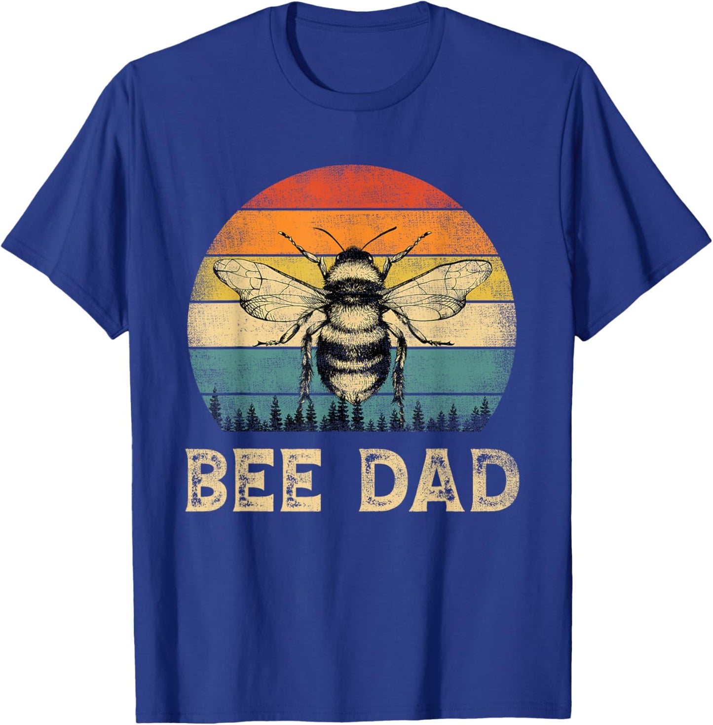 Vintage Bee Dad Bee Lovers Daddy Father's Day T-Shirt - T-Shirt | Royal