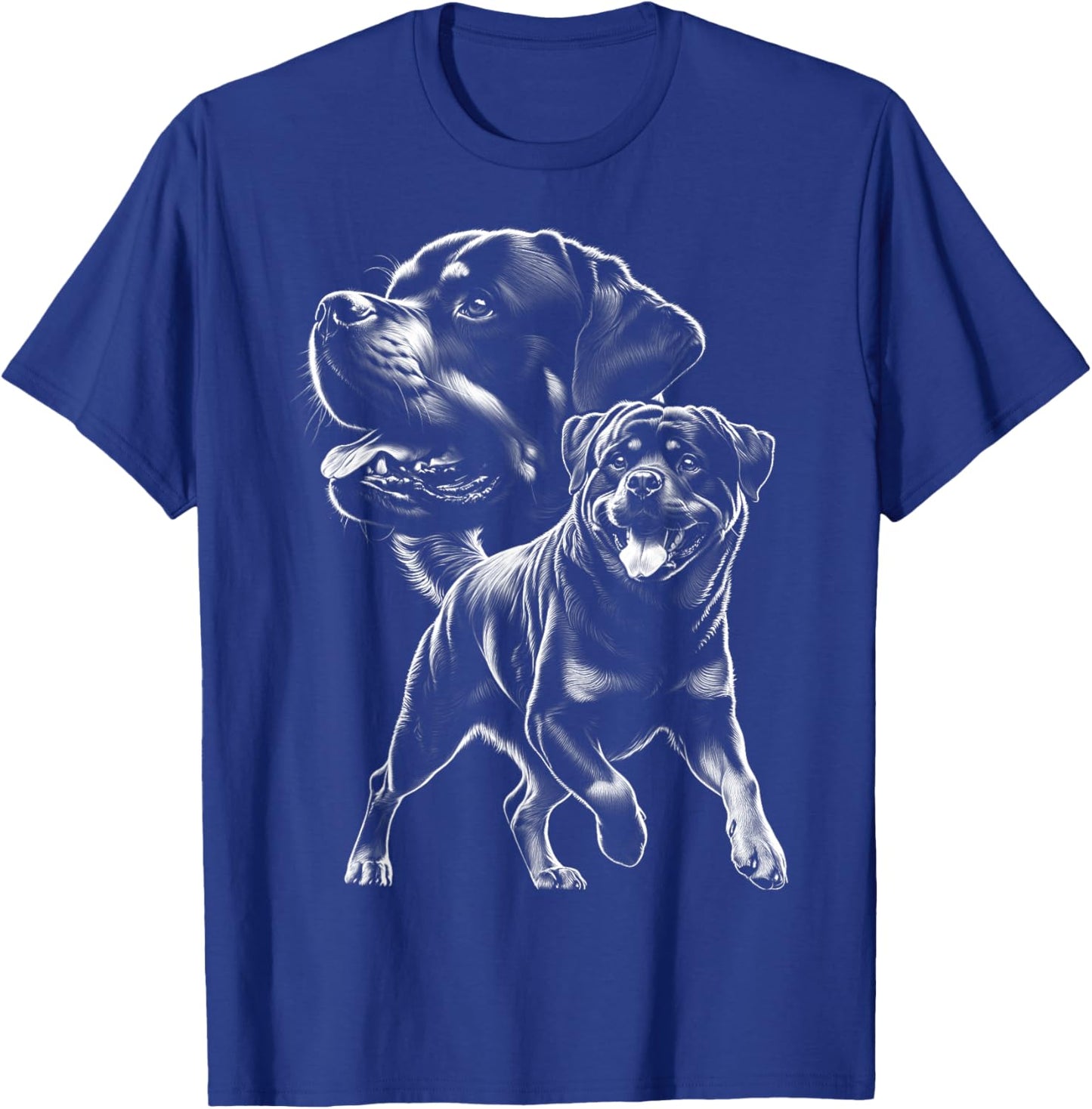 Proud Playful Rottweiler Dog in Cool Style T-Shirt - T-Shirt | Royal