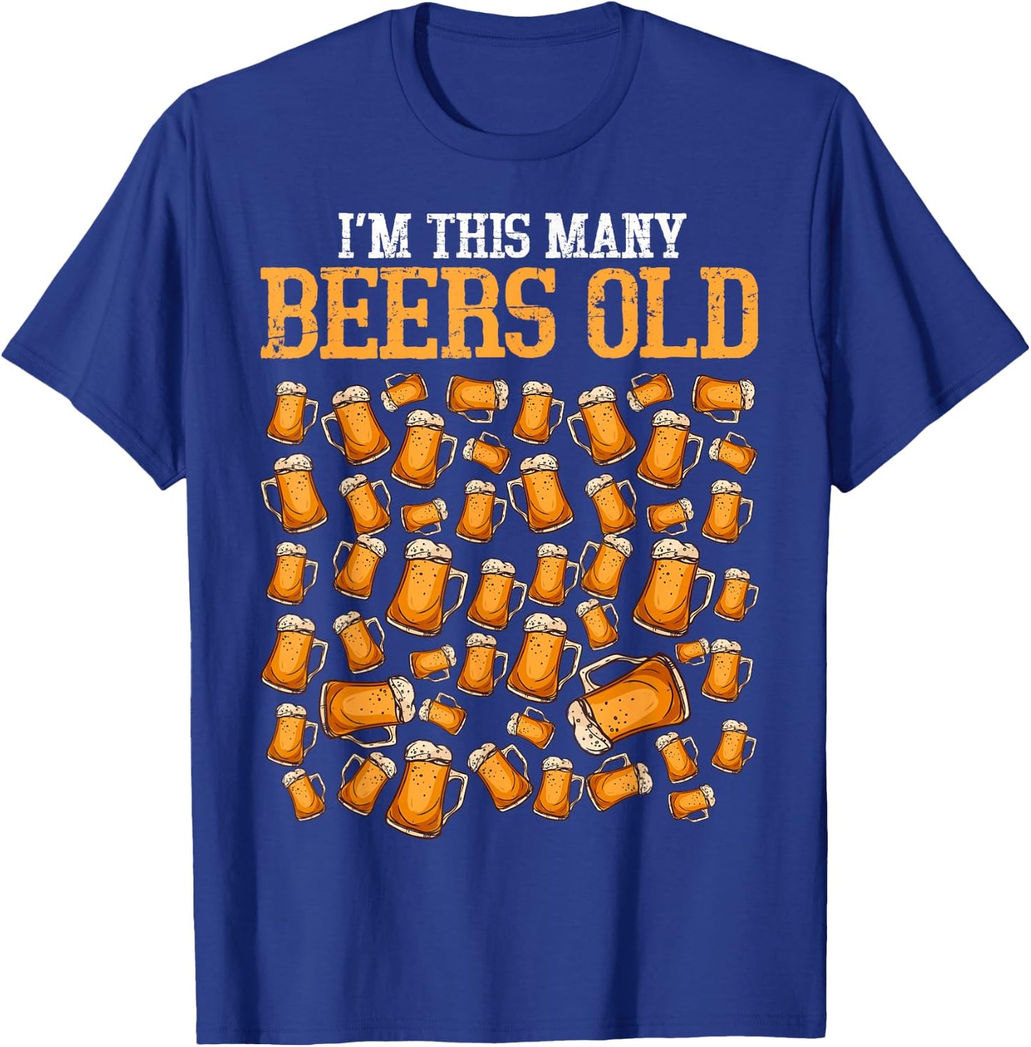 Funny 50 Year Old Beer Drinking Gag Gift 50th Birthday T-Shirt - T-Shirt | Royal