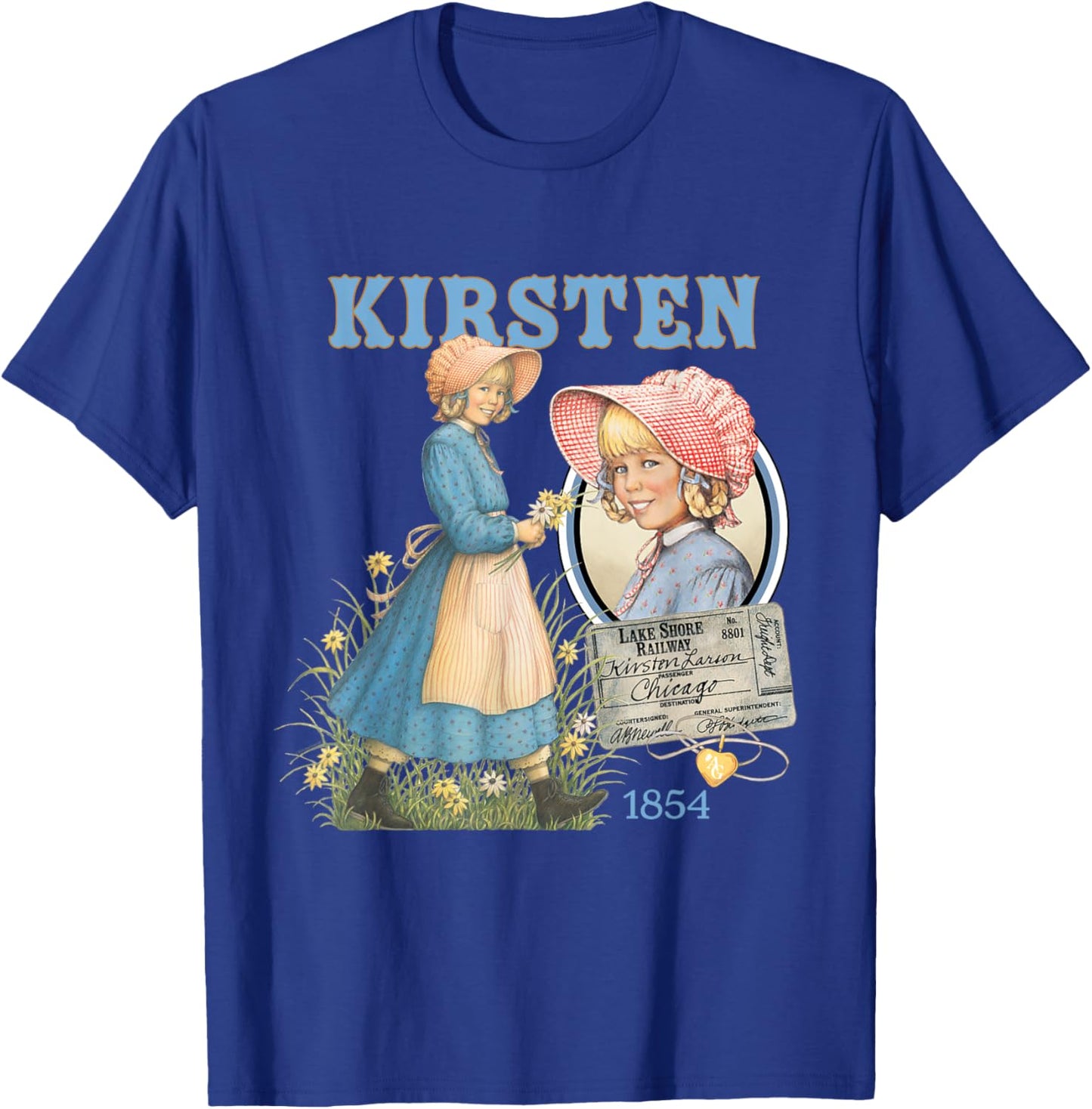 American Girl - Kirsten Larson 1854 T-Shirt - T-Shirt | Royal