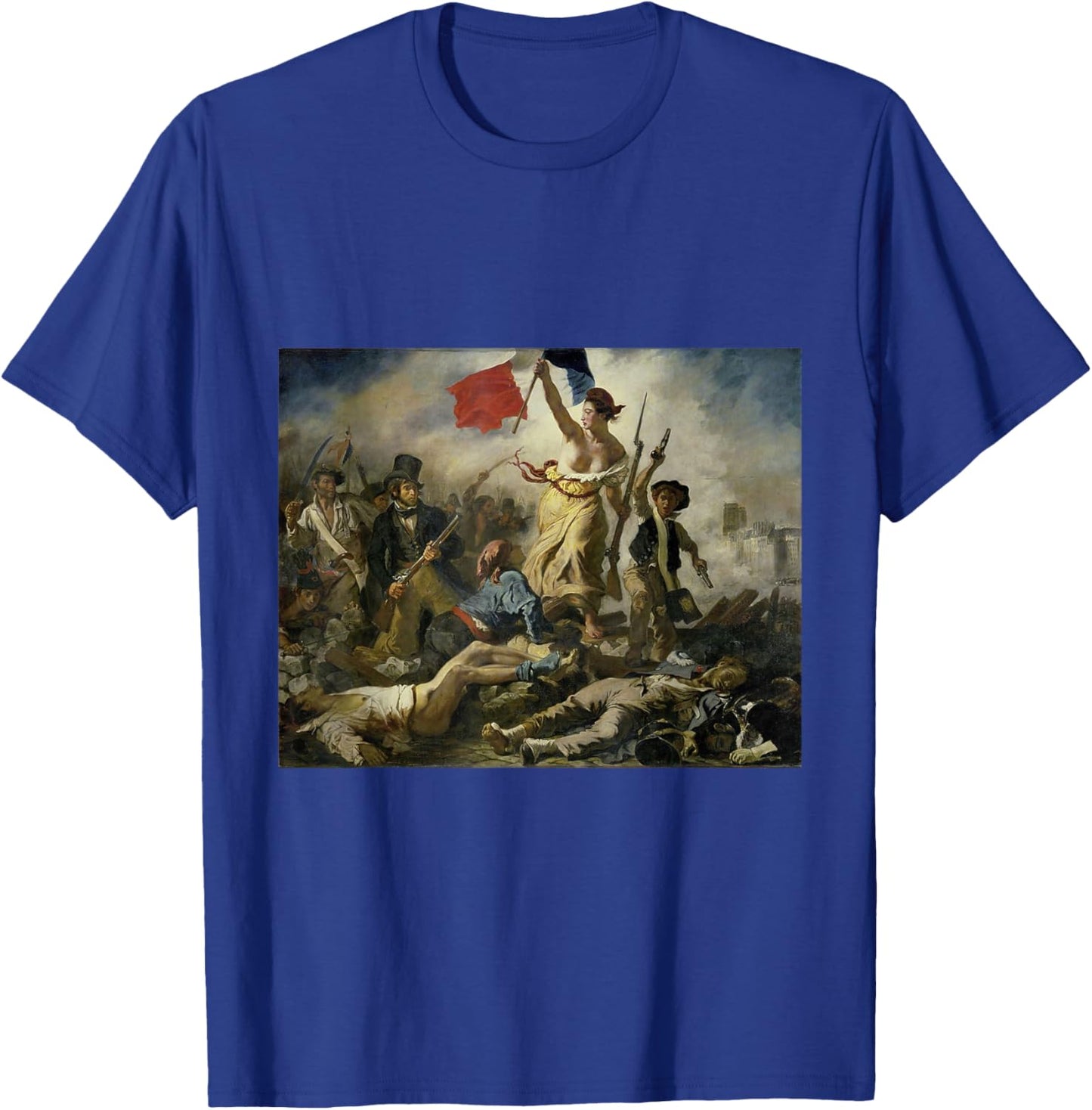Eugene Delacroix - Liberty Leading the People T-Shirt - T-Shirt | Royal